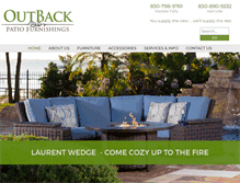 Tablet Screenshot of outbackpatiofurnishings.com